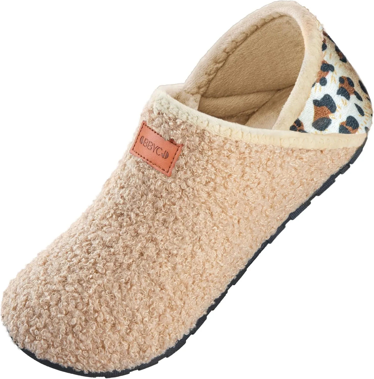 Women's Men's Fuzzy Fur Slippers Casual House Shoes Non Slip Barefoot Slipper Socks Warm Closed Back Indoor Outdoor Shoes