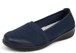 Women's Orthopedic Loafers Stretchy Slip-on Comfort Walking Work Flat Shoes for Bunions