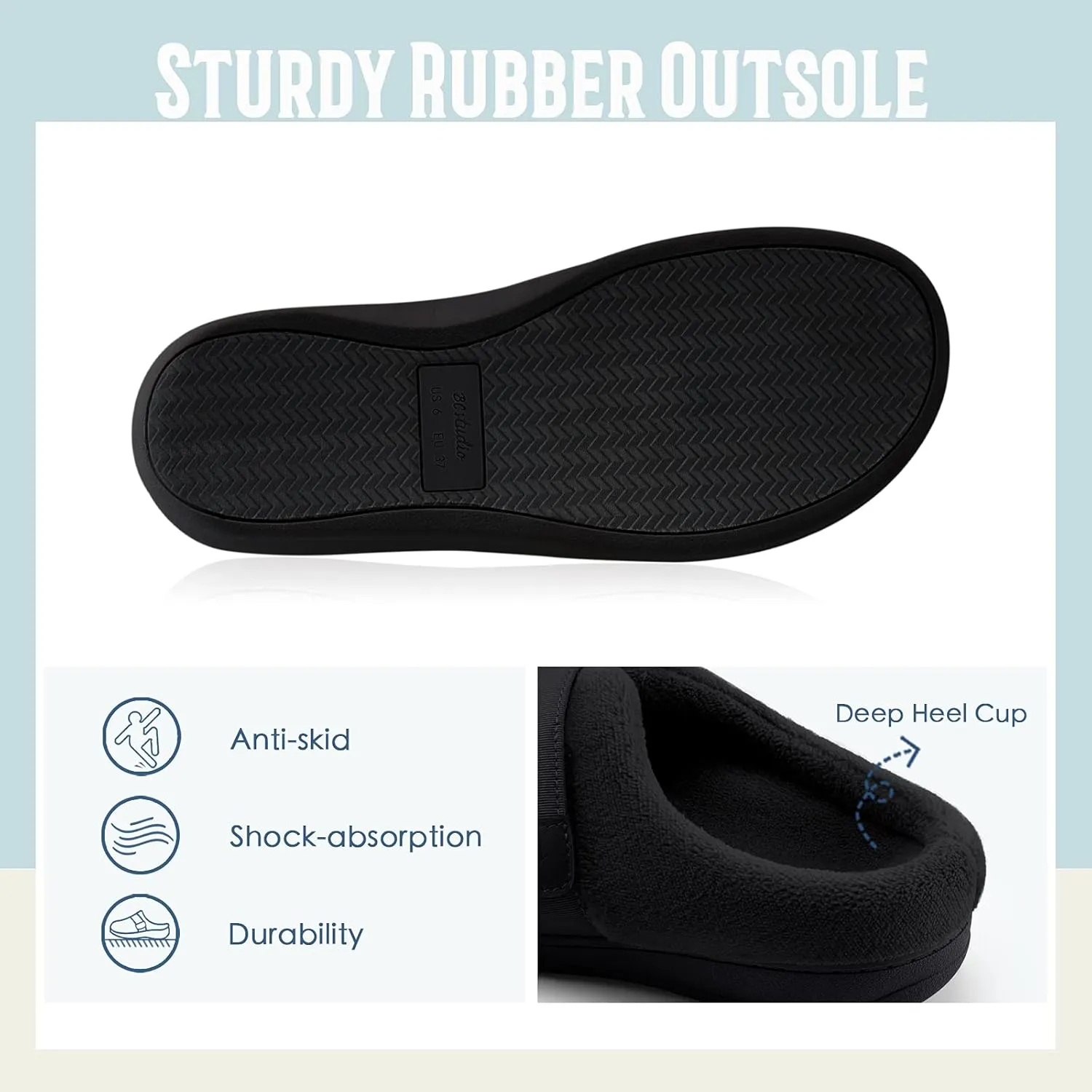Women’s Orthotic House Slippers with Arch Support Adjustable Fuzzy Ladies Shoes