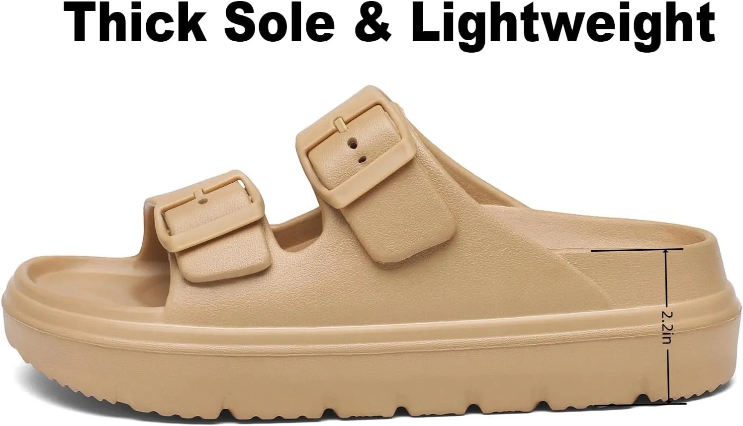 Women's Platform & Wedge Sandals with Arch Support for Woman Slides Comfort Lightweight Outdoor Slippers Ultra Cushion