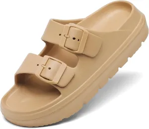 Women's Platform & Wedge Sandals with Arch Support for Woman Slides Comfort Lightweight Outdoor Slippers Ultra Cushion