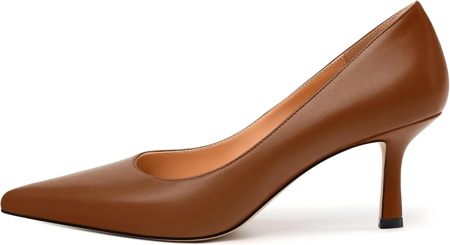 Women's Pumps, Pointed Closed Toe High Heels, Fashion Mid Heel Slip on Shoes for Women