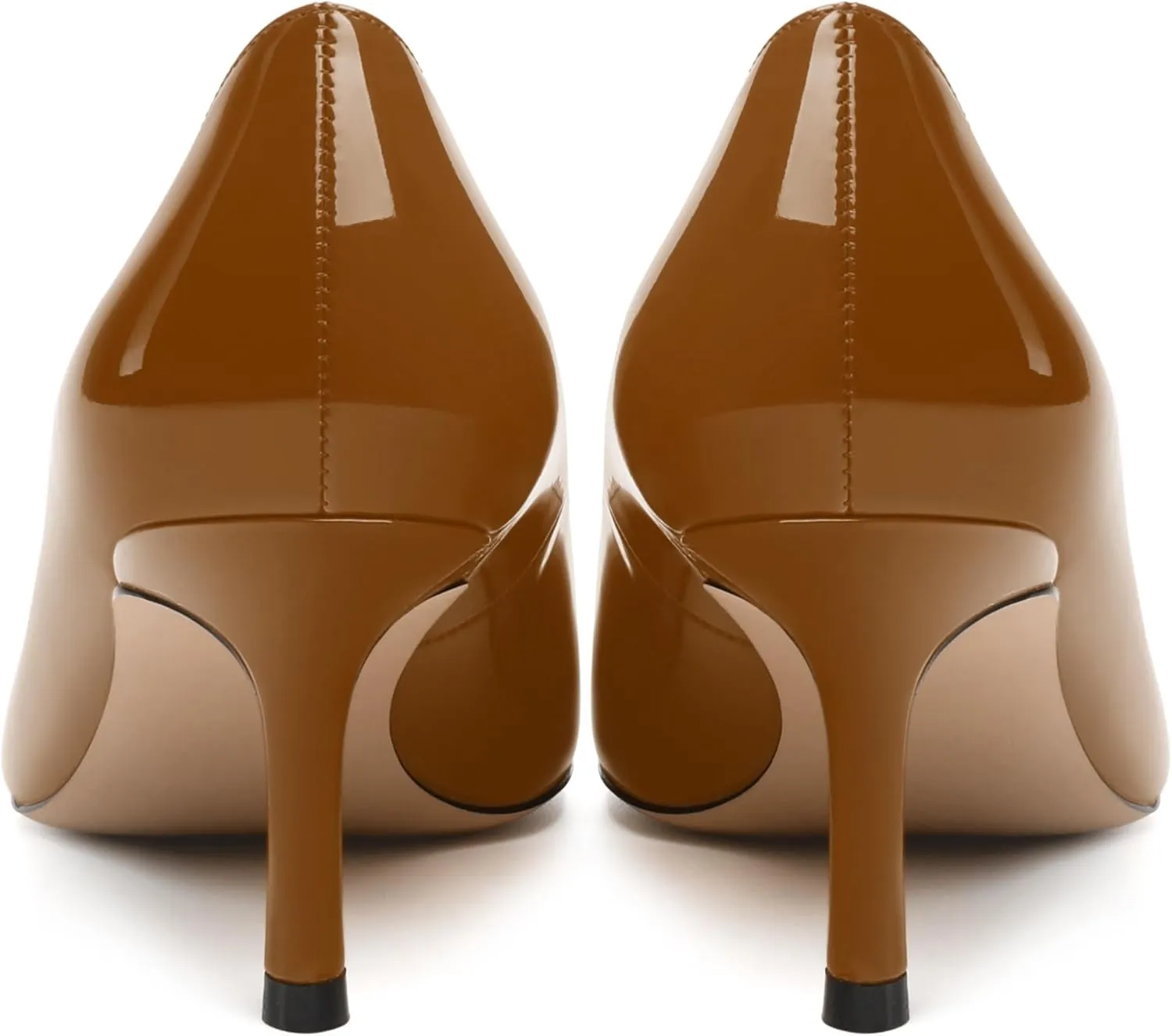 Women's Pumps, Pointed Closed Toe High Heels, Fashion Mid Heel Slip on Shoes for Women