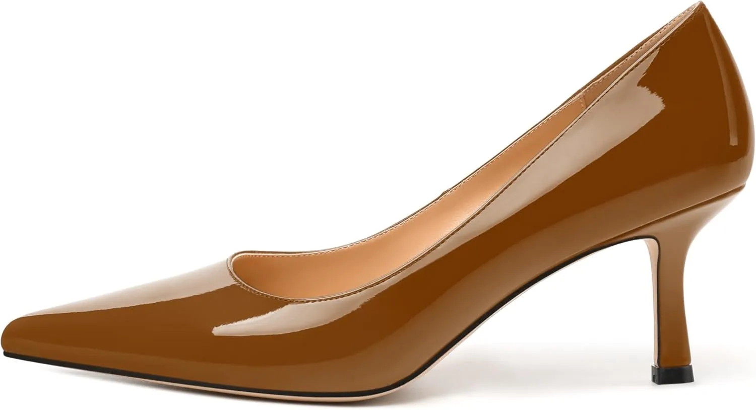 Women's Pumps, Pointed Closed Toe High Heels, Fashion Mid Heel Slip on Shoes for Women