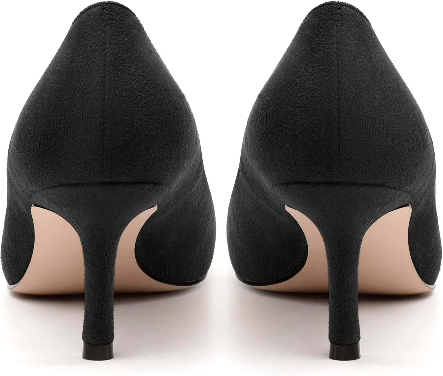 Women's Pumps, Pointed Closed Toe High Heels, Fashion Mid Heel Slip on Shoes for Women