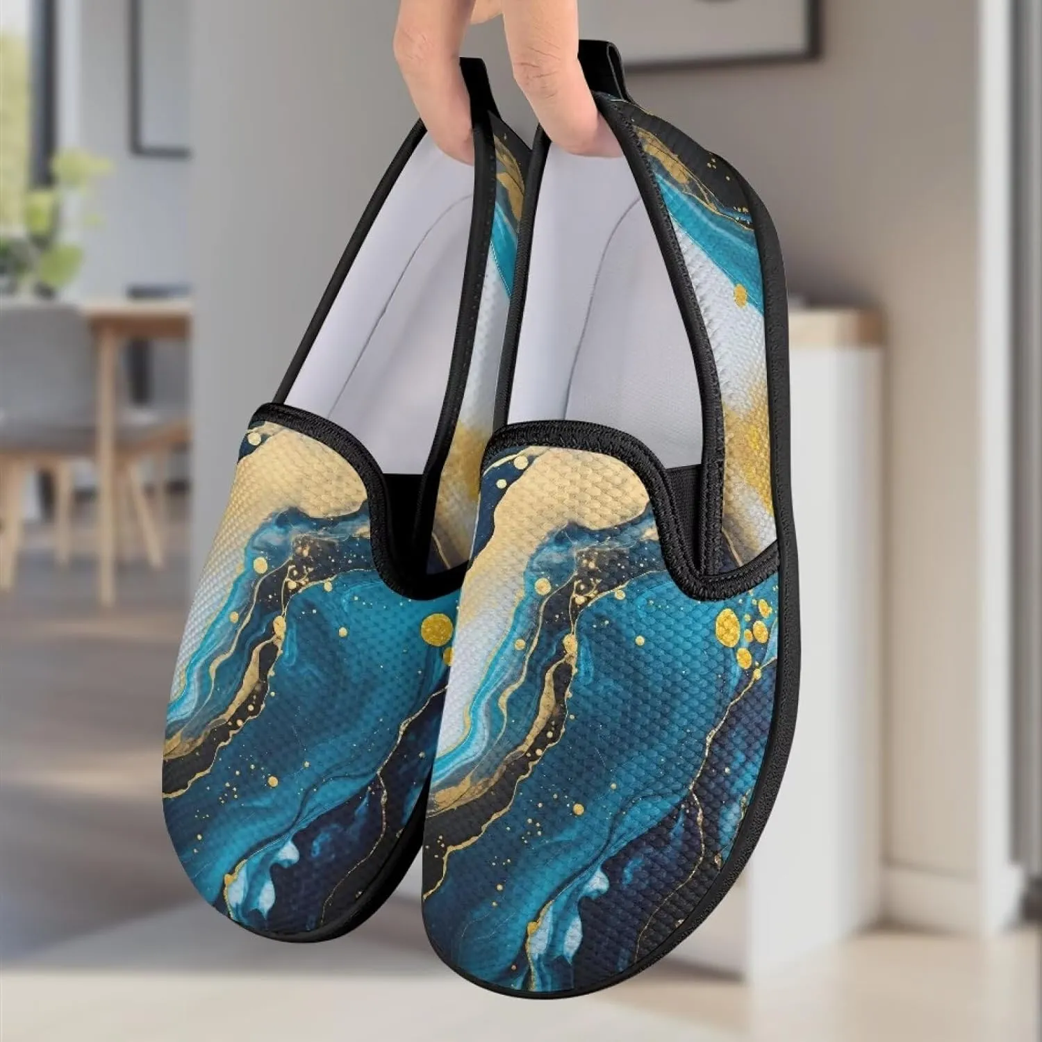 Women's Slip On Fashion Flats Comfortable Dressy Loafer Shoes Round Toe Lightweight Shoes for Office Work Daily Wear Gifts for Mom Wife Sister US Size 6-11
