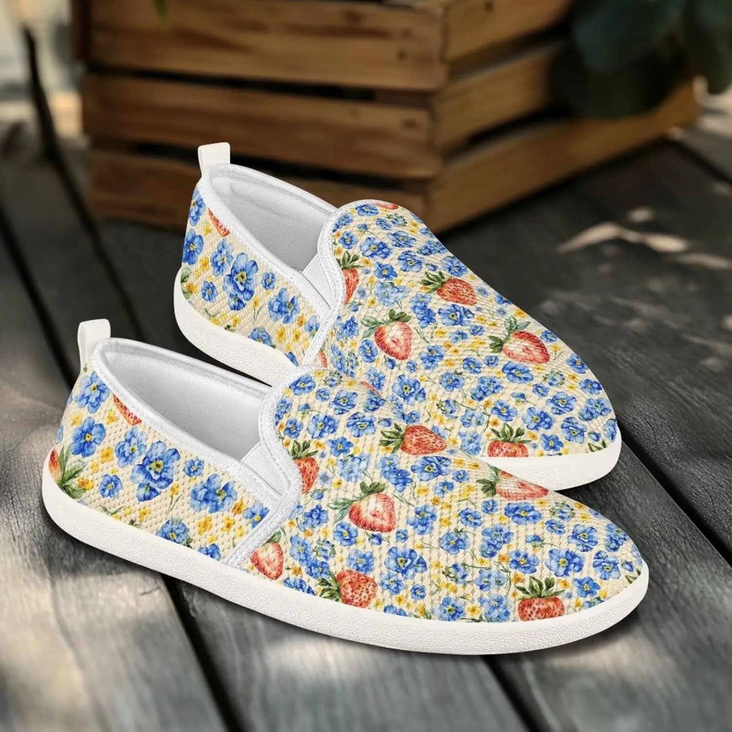 Women's Slip On Flat Fashion Comfortable Dressy Loafer Shoes Round Toe Lightweight Shoes for Office Work Daily Wear Gifts for Wife Mom Sister US Size 6-11
