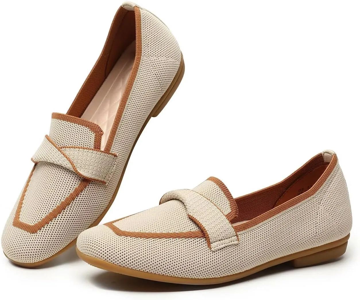 Women's Slip-on Loafer Soft Flats Comfort Knit Walking Office Work Penny Driving Dress Shoes