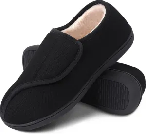 Womens Slippers Adjustable Closure Toe Swollen Feet Diabetic Slipper Shoes Memory Foam Comfy House Shoes…