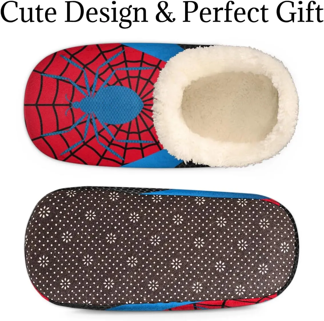 Women's Slippers Comfy Warm House Slippers for Women Men, Fuzzy Slip-on Plush Ladies Slippers Socks for Winter Bedroom Indoor and Outdoor