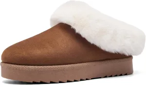 Women's Slippers Platform Mini Boots Anti-Slip Boot For Outdoor Short Ankle Boot Fur Fleece Lined Sneakers House slippers
