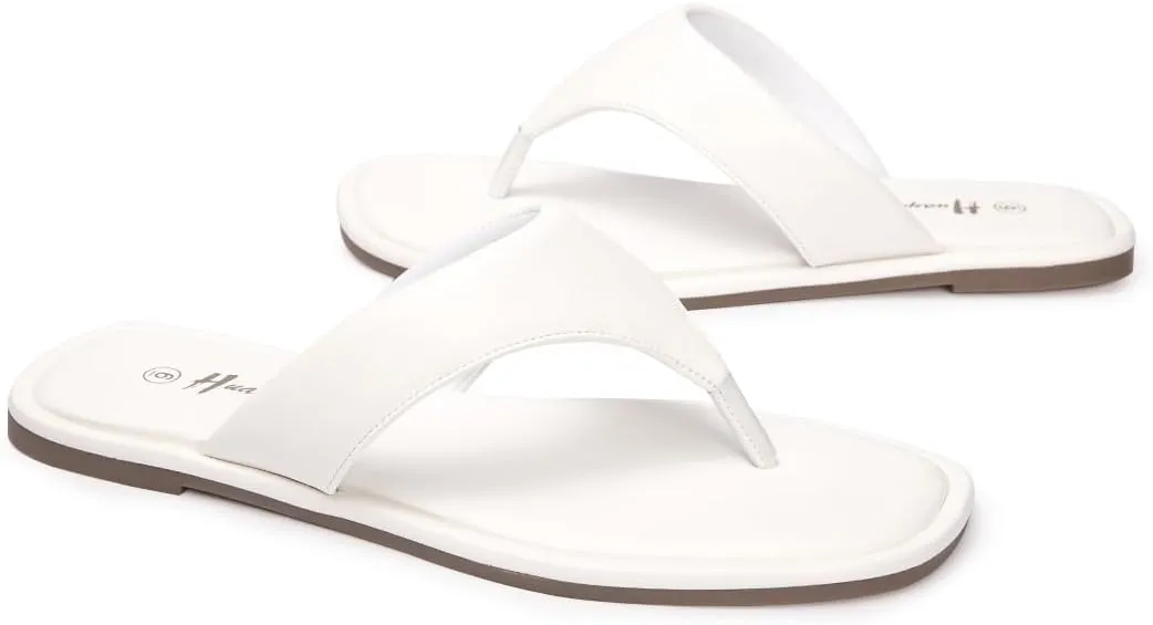Women's Thong Sandals T Strap Sandals Flip Flop Slip On Flat Sandals Casual Slide Sandals for Women Dressy Summer