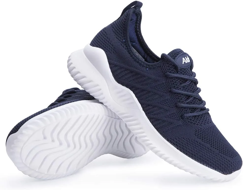Womens Walking Tennis Shoes - Slip On Memory Foam Lightweight Casual Sneakers for Gym Travel Work