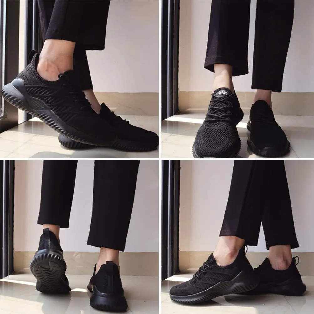 Womens Walking Tennis Shoes - Slip On Memory Foam Lightweight Casual Sneakers for Gym Travel Work