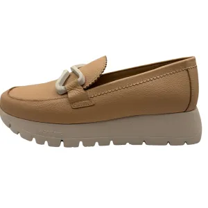 Wonders Nude Leather Loafers