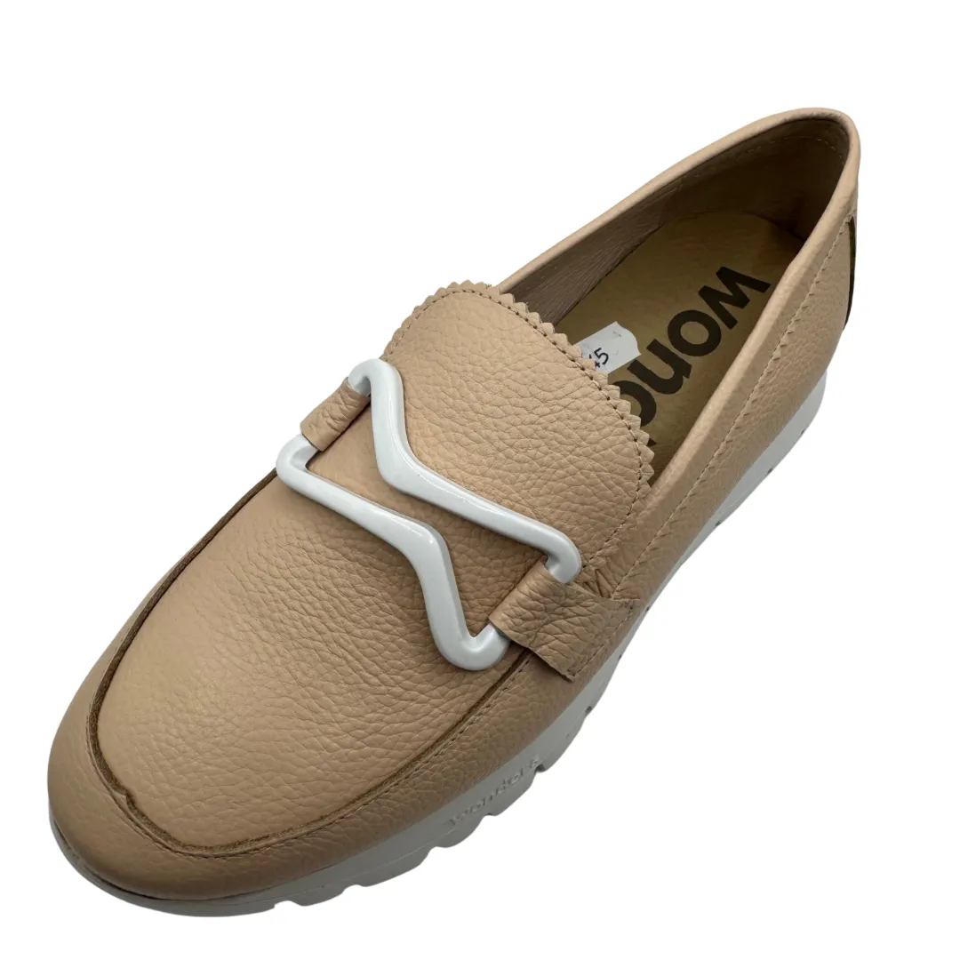 Wonders Nude Leather Loafers
