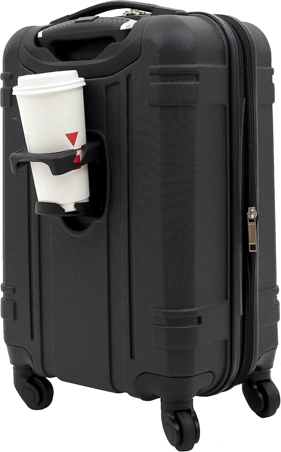 Wrangler Astral Hardside Luggage, Black, 20-Inch Carry-On