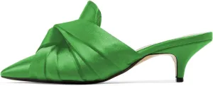 XYD Women Pointed Toe Mule Sandal Pumps Kitten Heel Slip On Slide Dress Slipper Shoes