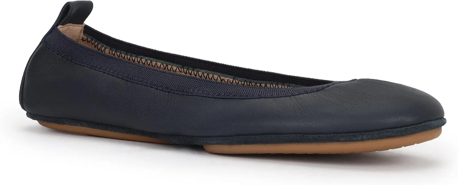 Yosi Samra Samara Womens Classic Leather Foldable Ballet Flat