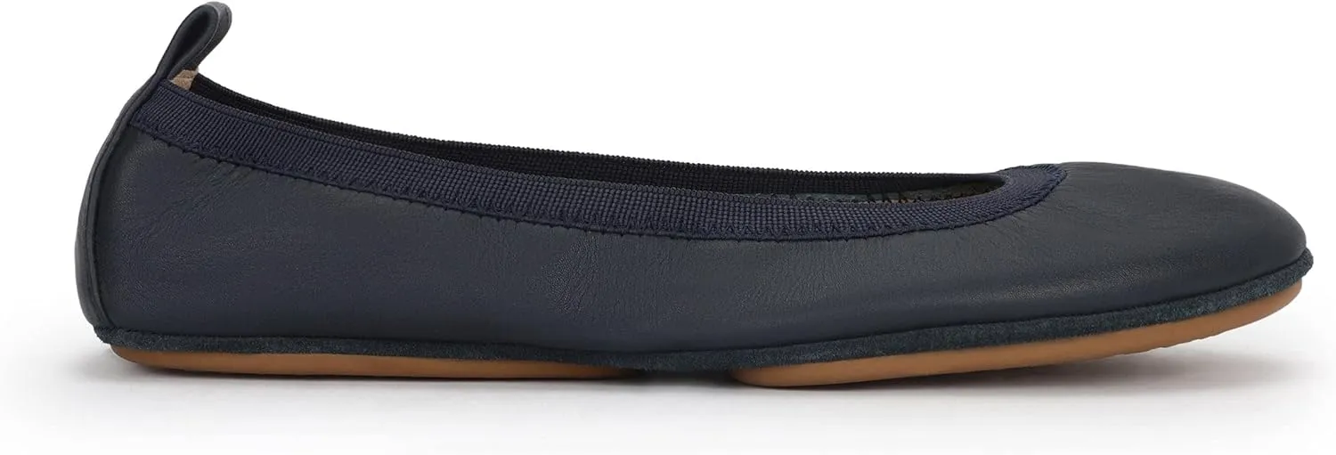 Yosi Samra Samara Womens Classic Leather Foldable Ballet Flat