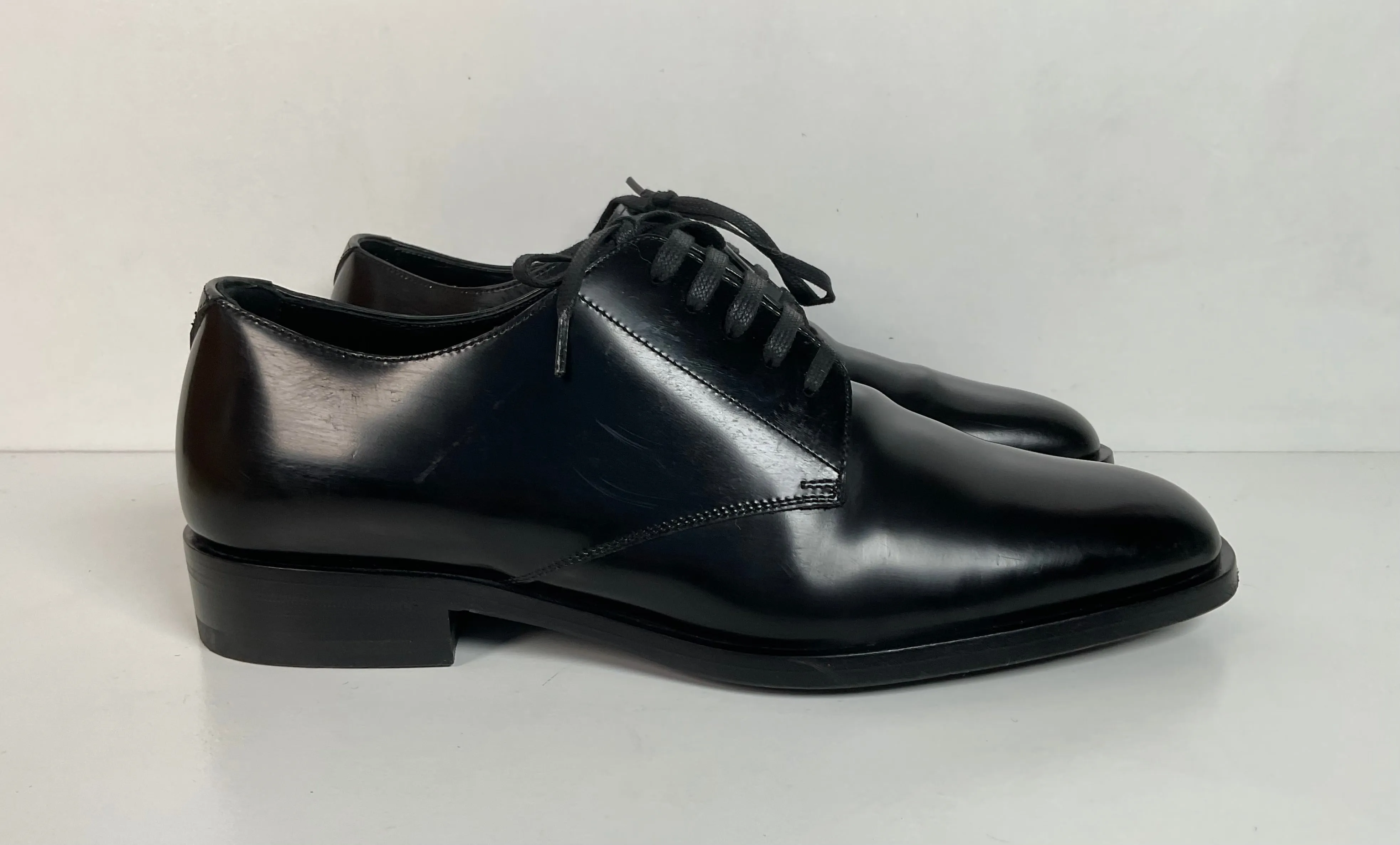 Yves Saint Laurent Paris Patent Leather Derby Loafers 40 EU | 7 US Italy