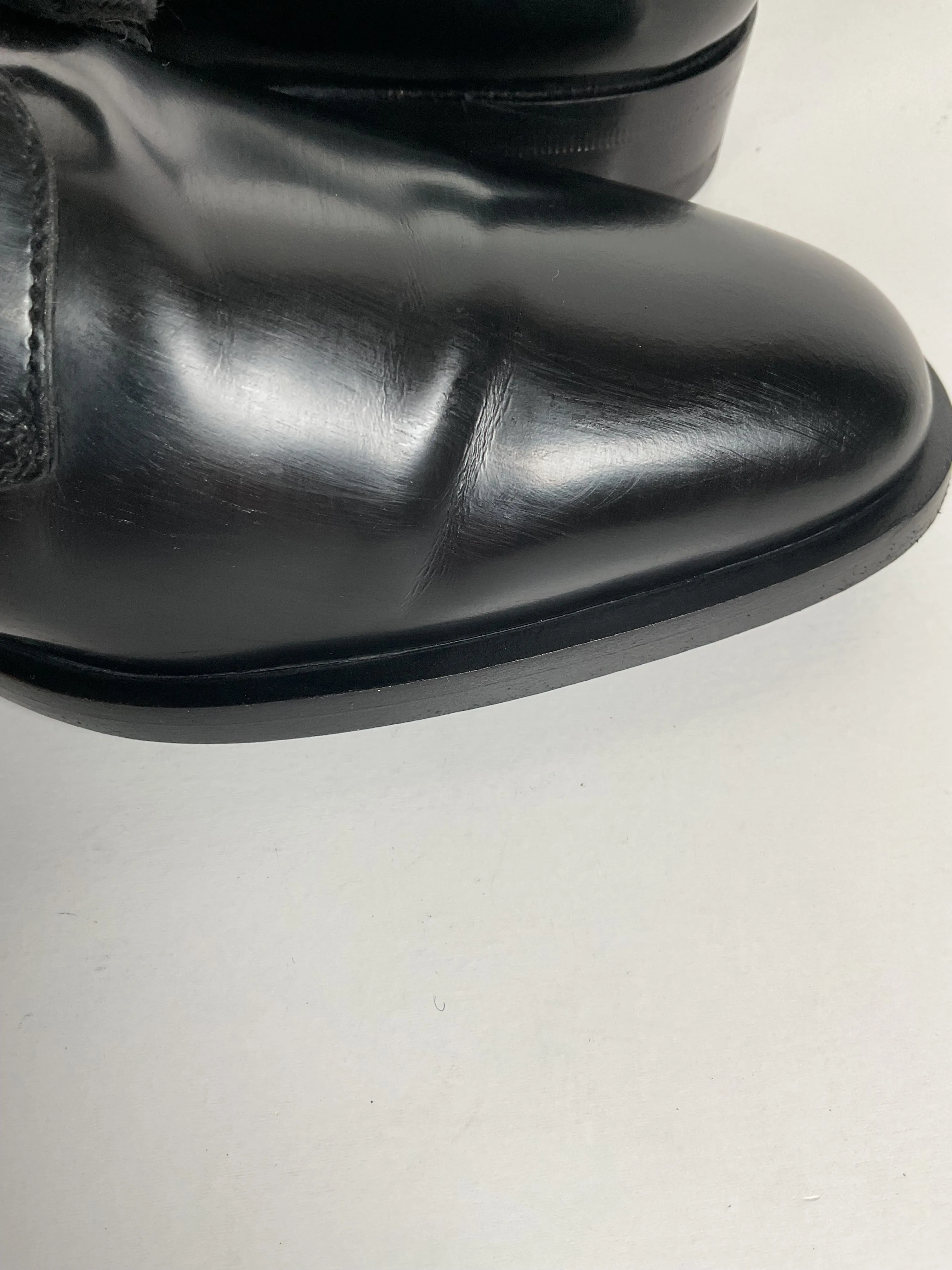Yves Saint Laurent Paris Patent Leather Derby Loafers 40 EU | 7 US Italy