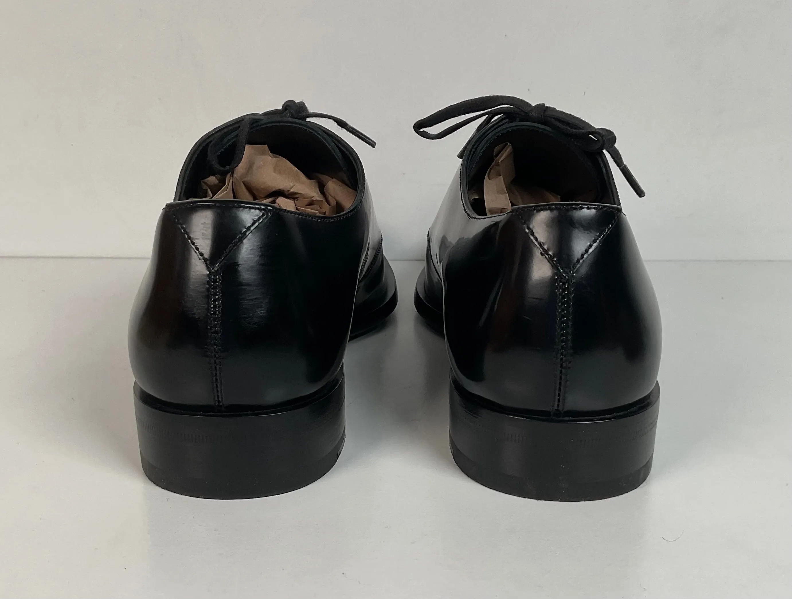 Yves Saint Laurent Paris Patent Leather Derby Loafers 40 EU | 7 US Italy