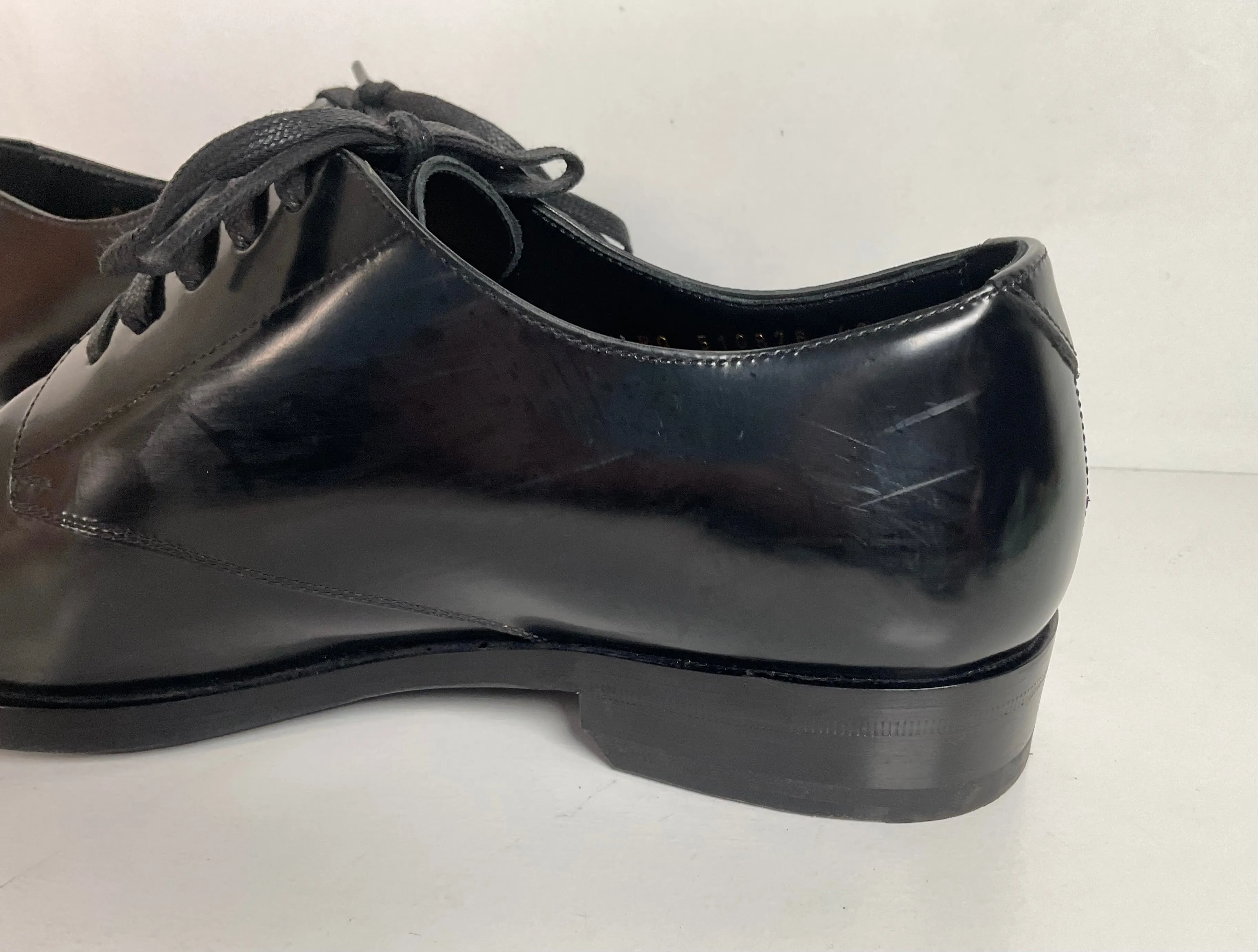 Yves Saint Laurent Paris Patent Leather Derby Loafers 40 EU | 7 US Italy