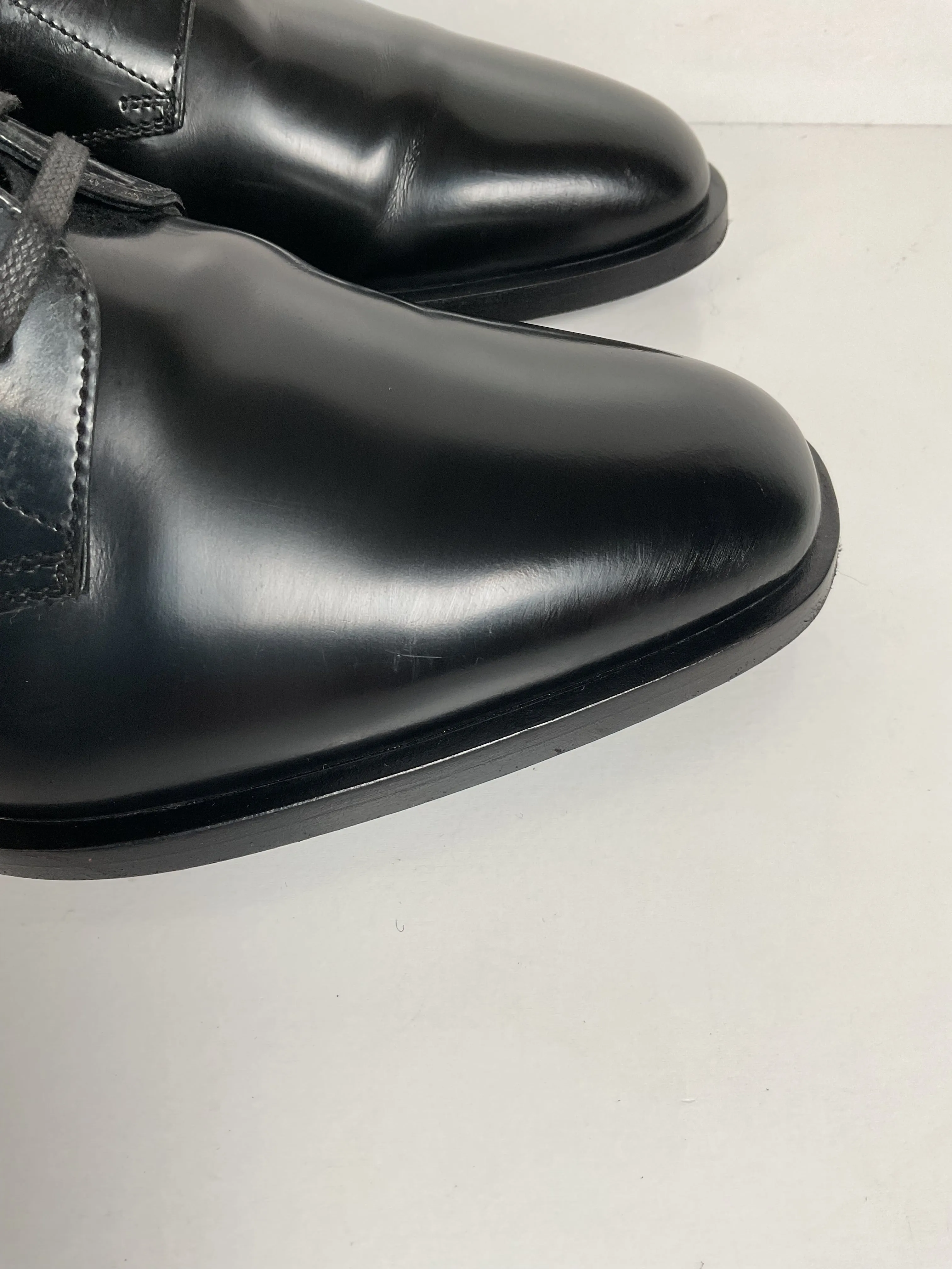 Yves Saint Laurent Paris Patent Leather Derby Loafers 40 EU | 7 US Italy