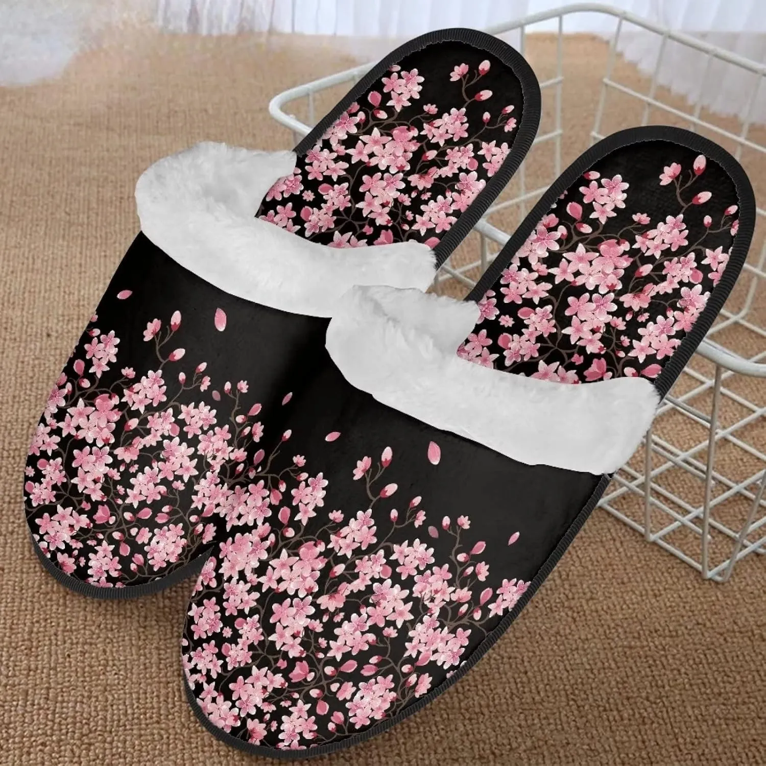 Yzaoxia House Slippers Women XS-XL Plush Lightweight Bedroom Slippers Indoor Fuzzy Slippers Winter