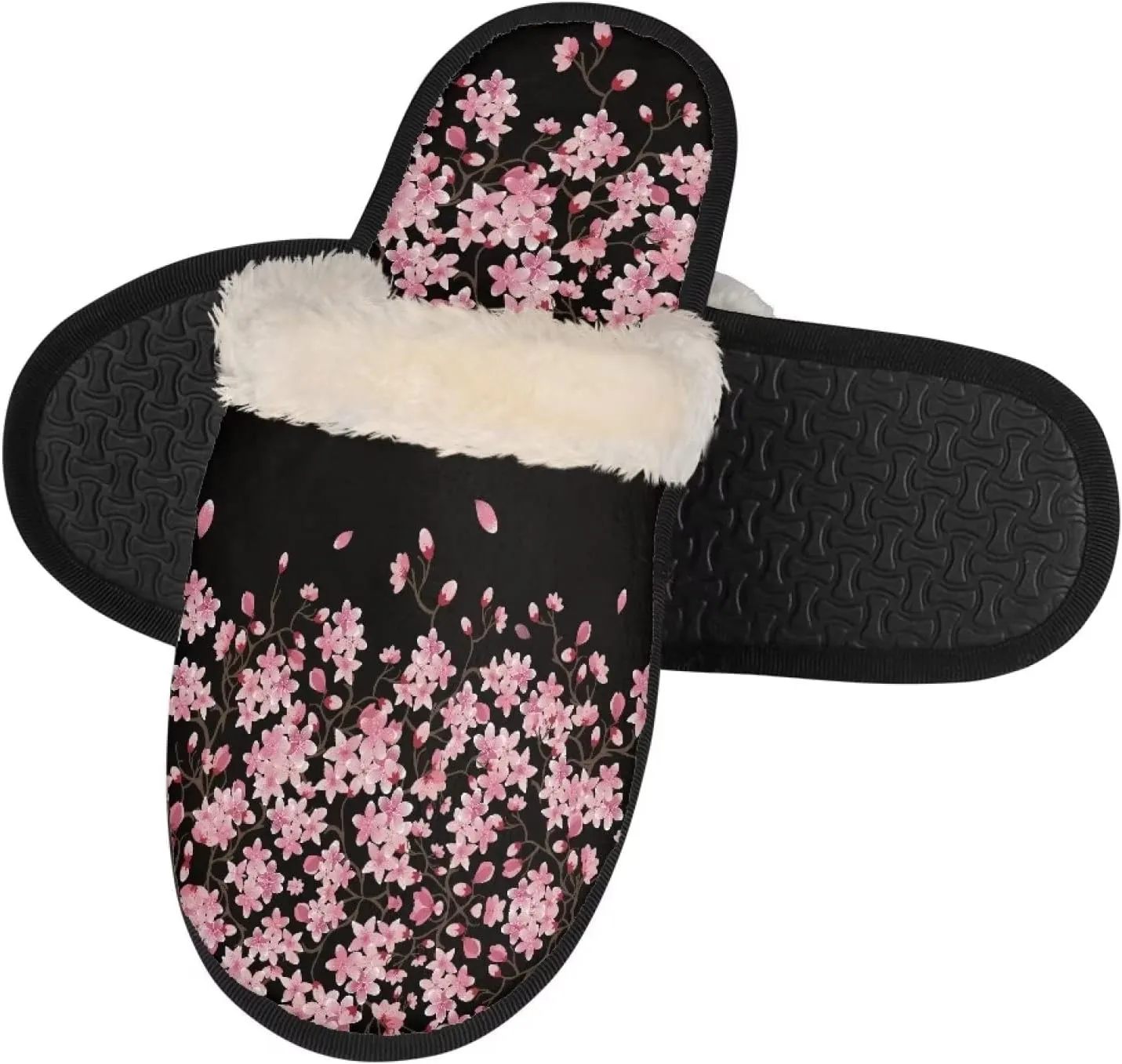 Yzaoxia House Slippers Women XS-XL Plush Lightweight Bedroom Slippers Indoor Fuzzy Slippers Winter