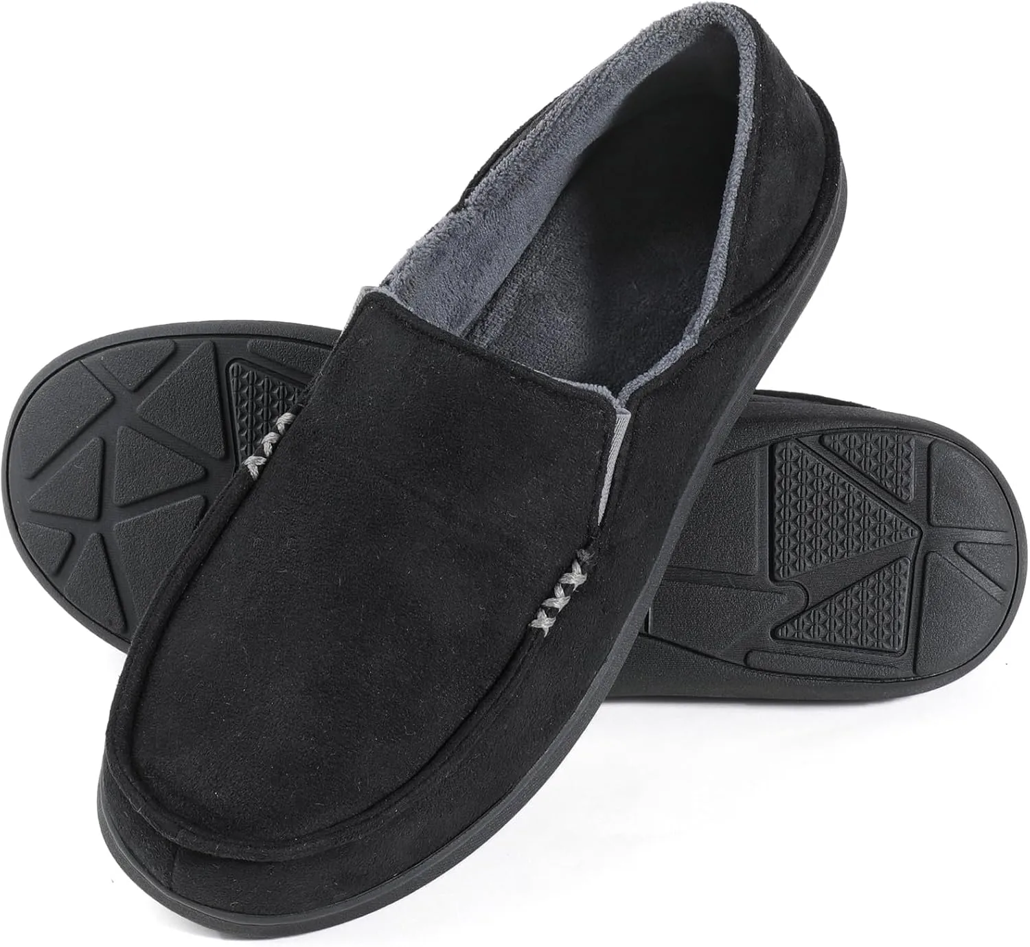 Zizor Men's High Density Memory Foam Comfort Moccasin Slippers