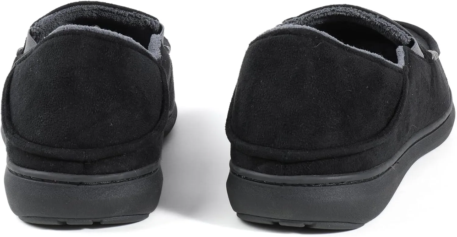 Zizor Men's High Density Memory Foam Comfort Moccasin Slippers