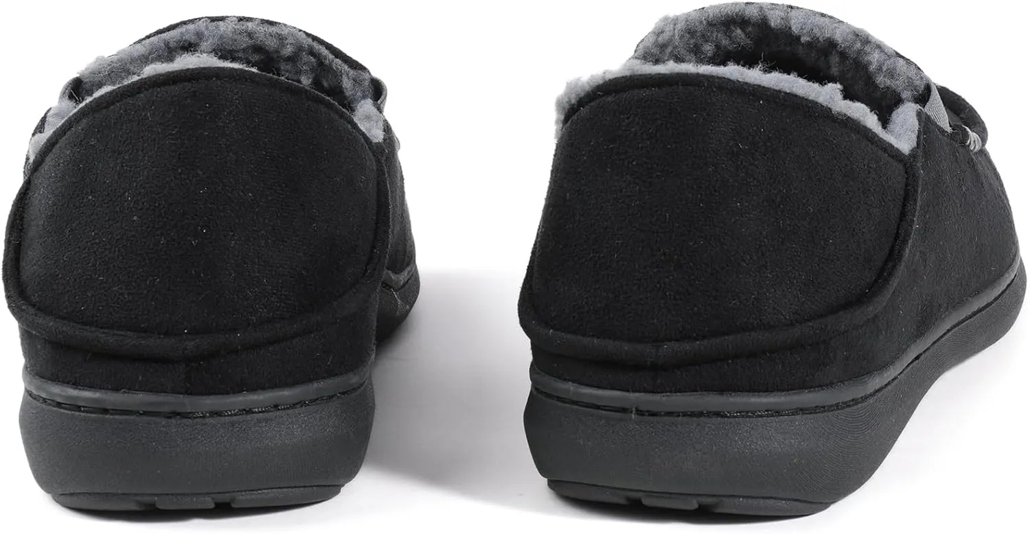Zizor Men's High Density Memory Foam Comfort Moccasin Slippers