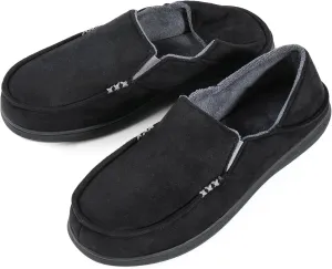 Zizor Men's High Density Memory Foam Comfort Moccasin Slippers