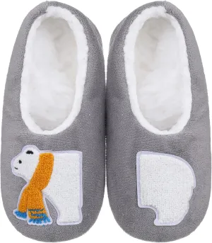 ZYZX Animal Slipper Socks for Women with Grippers Winter Warm Soft Funny Cute Slippers Non Slip Fleece Lining Indoor Fuzzy Socks Gifts Slippers