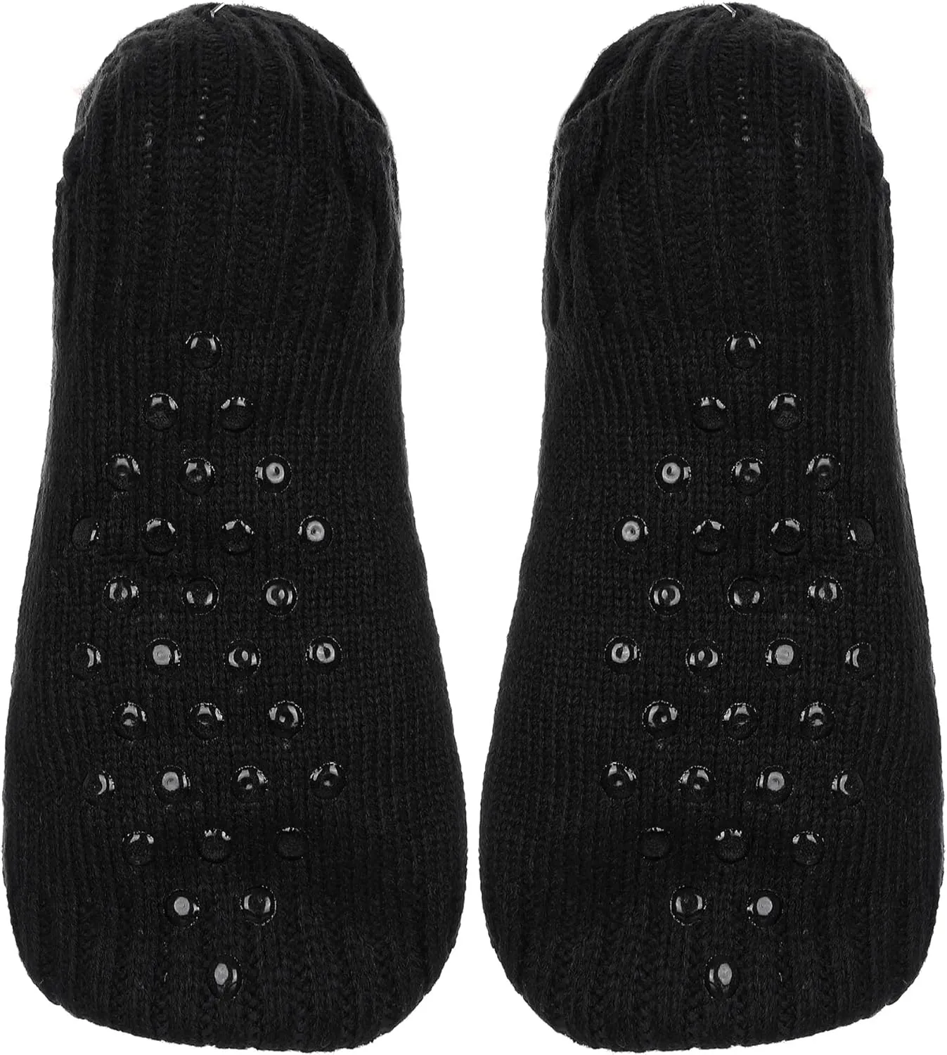 ZYZX Cat Fuzzy Slipper Socks with Grips Winter Non Slip Fleece-lined Fluffy Cute Fuzzy Socks Cozy Soft Funny Warm House Socks Gifts