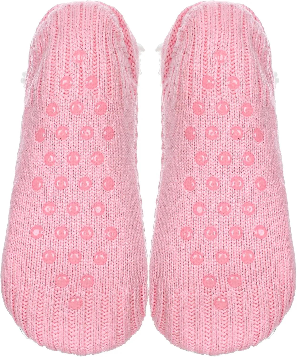 ZYZX Cat Fuzzy Slipper Socks with Grips Winter Non Slip Fleece-lined Fluffy Cute Fuzzy Socks Cozy Soft Funny Warm House Socks Gifts