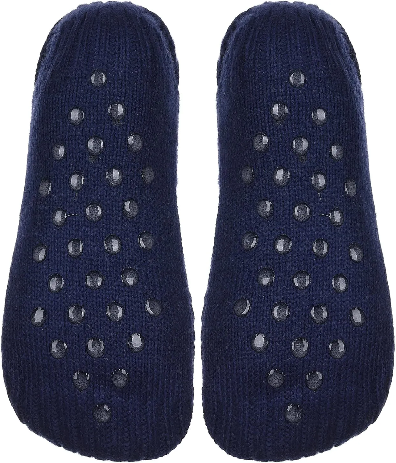 ZYZX Dog Pattern Slipper Socks with Grips Winter Knit Fleece-lined Warm Cute Fuzzy Socks Non Slip Cozy Soft Funny Fluffy House Socks Gifts
