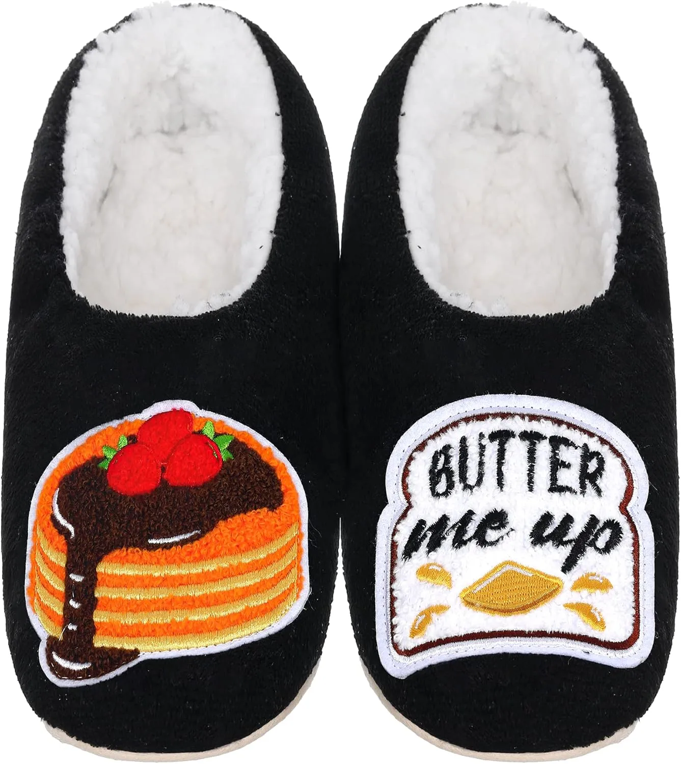 ZYZX Funny Slipper Socks for Women with Grippers Non Slip Winter Warm Soft Cozy House Cute Slippers Fleece Lining Indoor Fuzzy Socks Gifts Slippers